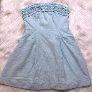 Lilly Pulitzer Strapless Seersucker Dress RE-POSH